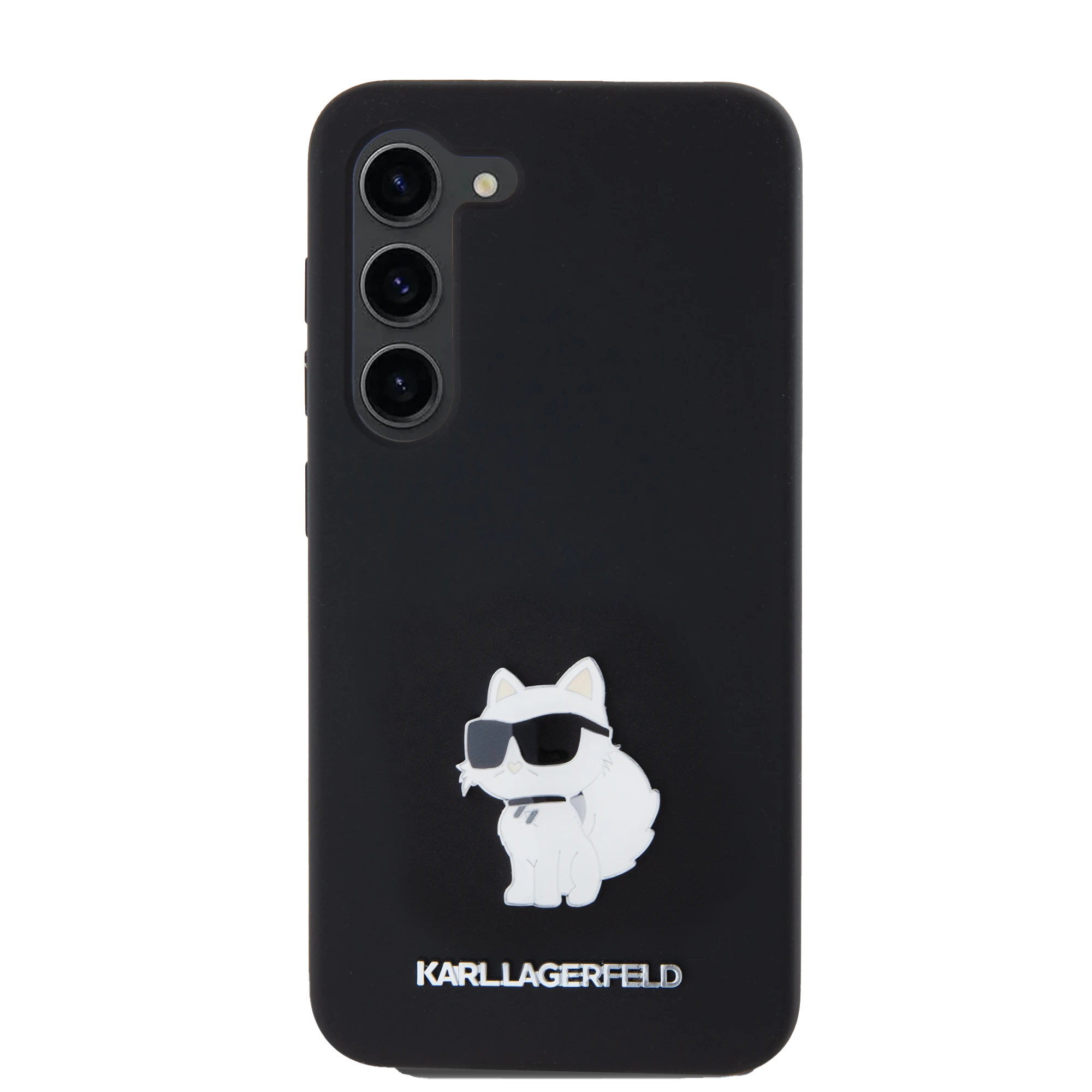 Samsung Galaxy S24 Karl Lagerfeld silikoninis dėklas Choupette Metal Pin (KLHCS24SSMHCNPK) juodos spalvos aprašymas - Prekės nuotrauka Samsung Galaxy S24 Karl Lagerfeld silikoninis dėklas Choupette Metal Pin (KLHCS24SSMHCNPK) juodos spalvos aprašymas - Prekės nuotrauka