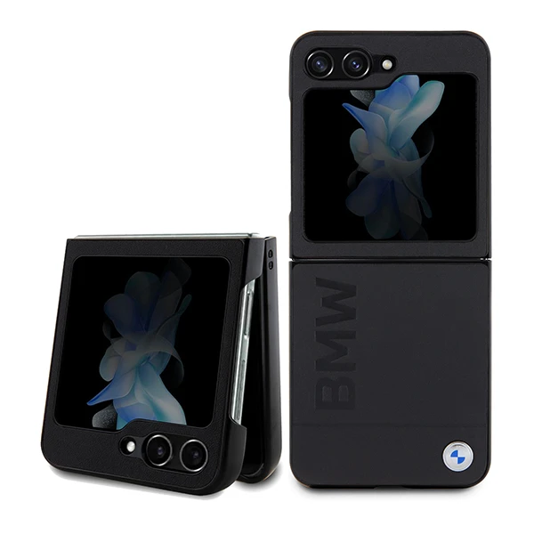 Samsung Galaxy Z Flip 5 BMW odinis dėklas Hot Stamp (BMHCZF5SLLBK) juodos spalvos aprašymas - Prekės nuotrauka Samsung Galaxy Z Flip 5 BMW odinis dėklas Hot Stamp (BMHCZF5SLLBK) juodos spalvos aprašymas - Prekės nuotrauka