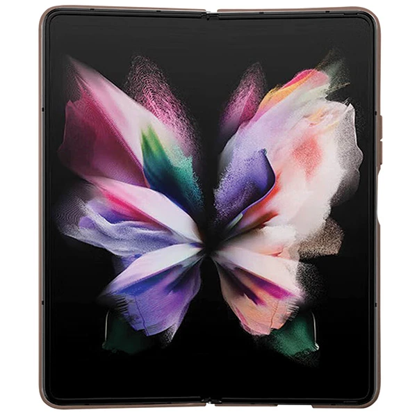 Samsung Galaxy Z Fold 5 Guess Odinis Dėklas 4G Triangle Strass (GUHCZFD5P4TDPW) rudos spalvos aprašymas - Prekės nuotrauka
