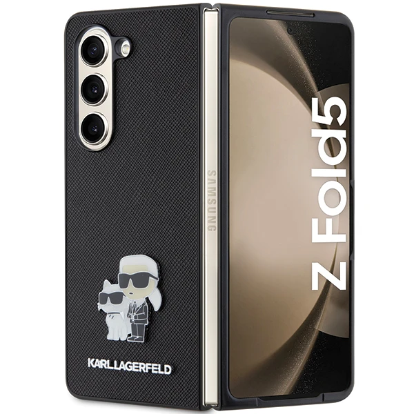Samsung Galaxy Z Fold 5 Karl Lagerfeld Dėklas Saffiano Karl&Choupette Pin (KLHCZFD5SAKCNPK) juodos spalvos aprašymas - Prekės nuotrauka Samsung Galaxy Z Fold 5 Karl Lagerfeld Dėklas Saffiano Karl&Choupette Pin (KLHCZFD5SAKCNPK) juodos spalvos aprašymas - Prekės nuotrauka