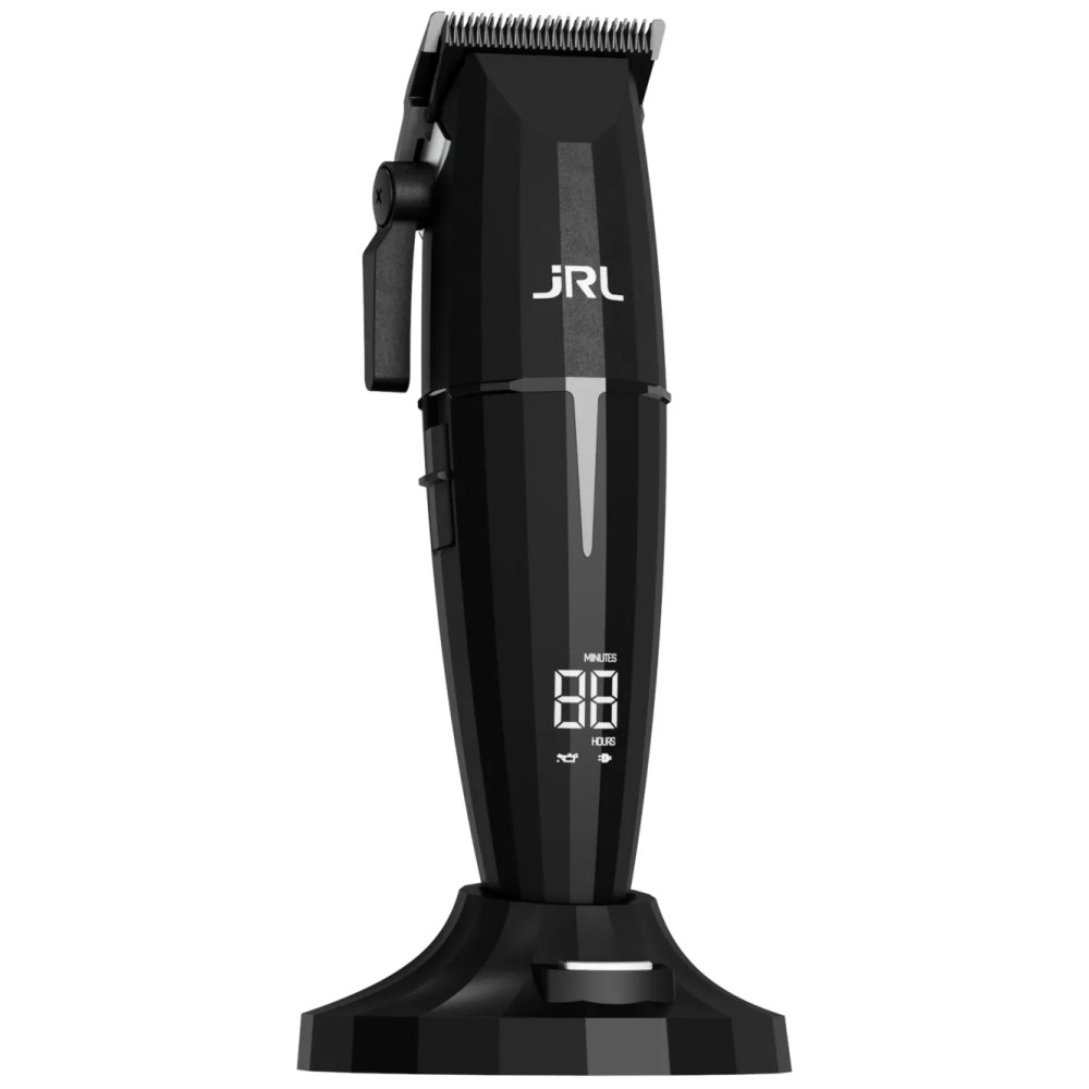 Set 2-in-1 JRL Onyx Clipper + Onyx Trimmer with Two Charging Stations juodos spalvos aprašymas - Prekės nuotrauka