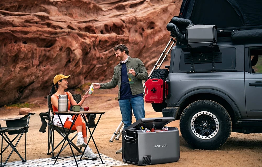 Set: EcoFlow Glacier 55L kelioninis šaldytuvas + 298Wh Baterija. aprašymas - Prekės nuotrauka