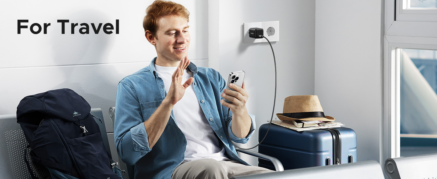 Ugreen Sieninis įkroviklis GaN 30W USB-C QC4+ PD3.0, juodas aprašymas - Prekės nuotrauka