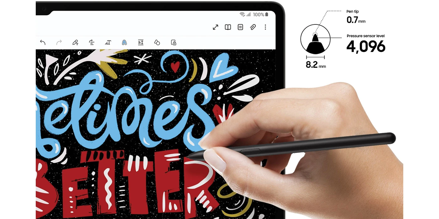 Skaitmeninis pieštukas Samsung EJ-PX710BBEGEU Tab S9 S Pen juodos spalvos aprašymas - Prekės nuotrauka