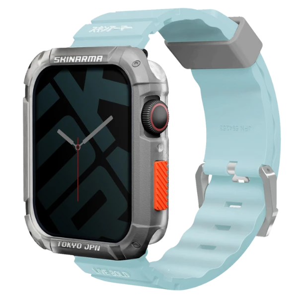 Skinarma apyrankė Shokku Apple Watch 45/44/42mm mėlynos spalvos aprašymas - Prekės nuotrauka
