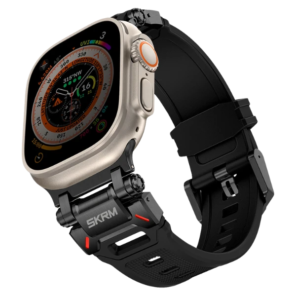 Skinarma apyrankė Titon Apple Watch Ultra 49mm juodos spalvos aprašymas - Prekės nuotrauka Skinarma apyrankė Titon Apple Watch Ultra 49mm juodos spalvos aprašymas - Prekės nuotrauka