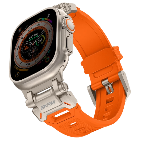 Skinarma apyrankė Titon Apple Watch Ultra 49mm oranžinės spalvos aprašymas - Prekės nuotrauka Skinarma apyrankė Titon Apple Watch Ultra 49mm oranžinės spalvos aprašymas - Prekės nuotrauka