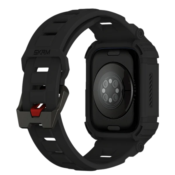 Skinarma apyrankė+Dėklas Mecha 2in1 Apple Watch 45/44mm juodos spalvos aprašymas - Prekės nuotrauka Skinarma apyrankė+Dėklas Mecha 2in1 Apple Watch 45/44mm juodos spalvos aprašymas - Prekės nuotrauka