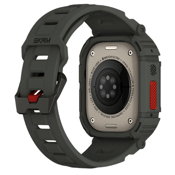 Skinarma apyrankė+Dėklas Mecha 2in1 Apple Watch 49mm olive aprašymas - Prekės nuotrauka Skinarma apyrankė+Dėklas Mecha 2in1 Apple Watch 49mm olive aprašymas - Prekės nuotrauka
