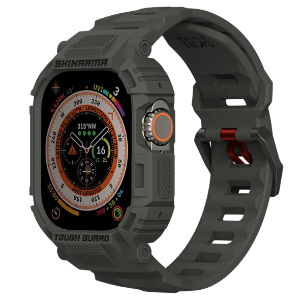 Skinarma apyrankė+Dėklas Mecha 2in1 Apple Watch 49mm olive aprašymas - Prekės nuotrauka Skinarma apyrankė+Dėklas Mecha 2in1 Apple Watch 49mm olive aprašymas - Prekės nuotrauka