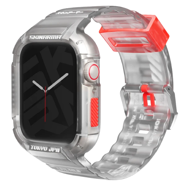 Skinarma apyrankė+Dėklas Saido 2in1 Apple Watch 45/44mm skaidrus aprašymas - Prekės nuotrauka Skinarma apyrankė+Dėklas Saido 2in1 Apple Watch 45/44mm skaidrus aprašymas - Prekės nuotrauka