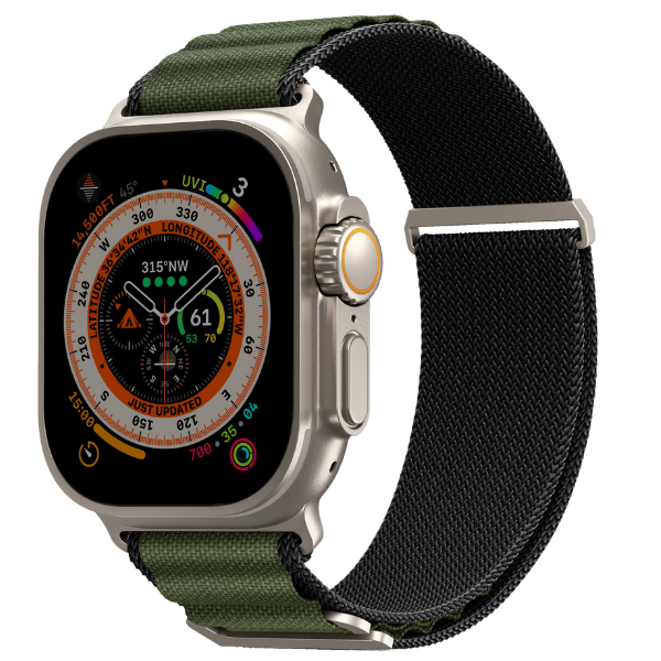 Skinarma Band Kobu Watch Ultra 49/45/44mm alyvuogių spalvos aprašymas - Prekės nuotrauka