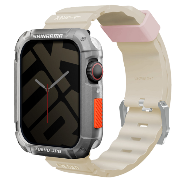 Skinarma Band Shokku laikrodžio dirželis 45/44/42mm smėlio spalvos aprašymas - Prekės nuotrauka