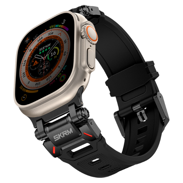 Skinarma Band Titon Apple Watch Ultra 49mm juodos spalvos aprašymas - Prekės nuotrauka Skinarma Band Titon Apple Watch Ultra 49mm juodos spalvos aprašymas - Prekės nuotrauka