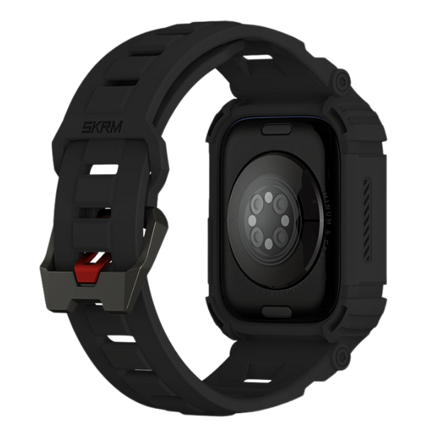 Skinarma Band+Dėklas Mecha 2in1 Apple Watch 45/44mm juodos spalvos aprašymas - Prekės nuotrauka Skinarma Band+Dėklas Mecha 2in1 Apple Watch 45/44mm juodos spalvos aprašymas - Prekės nuotrauka