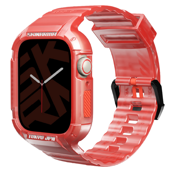 Skinarma Band+Dėklas Saido 2in1 Apple Watch 45/44mm red aprašymas - Prekės nuotrauka Skinarma Band+Dėklas Saido 2in1 Apple Watch 45/44mm red aprašymas - Prekės nuotrauka
