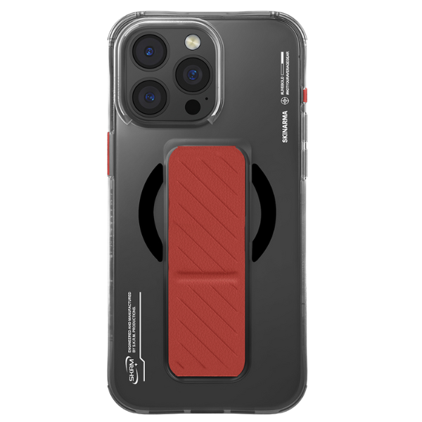 Skinarma dėklas Axon iPhone 16 Pro 6.3″ Magnetic Charging + Grip Stand juodos spalvos aprašymas - Prekės nuotrauka