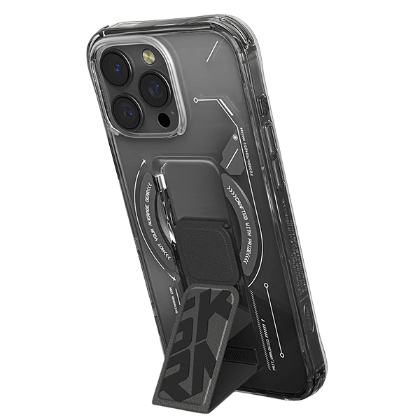 Skinarma dėklas Helio Apple iPhone 16 Pro 6.3″ Magnetic Charging + Grip Stand juodos spalvos aprašymas - Prekės nuotrauka Skinarma dėklas Helio Apple iPhone 16 Pro 6.3″ Magnetic Charging + Grip Stand juodos spalvos aprašymas - Prekės nuotrauka