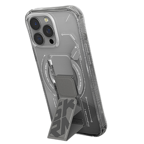 Skinarma dėklas Helio iPhone 16 Pro 6.3″ magnetinis įkrovimas + laikiklis-stovas titanium aprašymas - Prekės nuotrauka