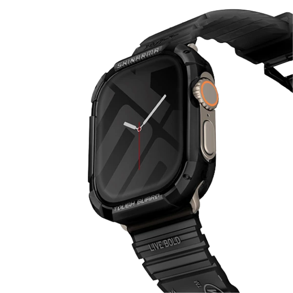Skinarma dėklas Kurono Apple Watch Ultra 49mm juodos spalvos aprašymas - Prekės nuotrauka Skinarma dėklas Kurono Apple Watch Ultra 49mm juodos spalvos aprašymas - Prekės nuotrauka