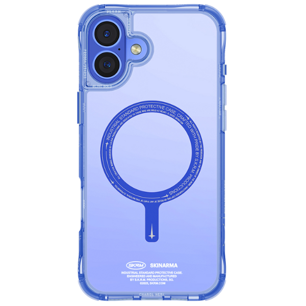 Apple Skinarma dėklas Saido iPhone 16 6.1″ Magnetic Charging mėlynas aprašymas - Prekės nuotrauka