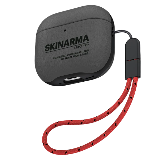 Skinarma dėklas Spunk AirPods 4 pewter žalios spalvos aprašymas - Prekės nuotrauka