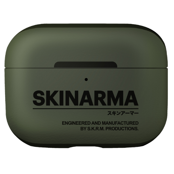 Skinarma dėklas Spunk AirPods Pro 2, pilkai žalias aprašymas - Prekės nuotrauka