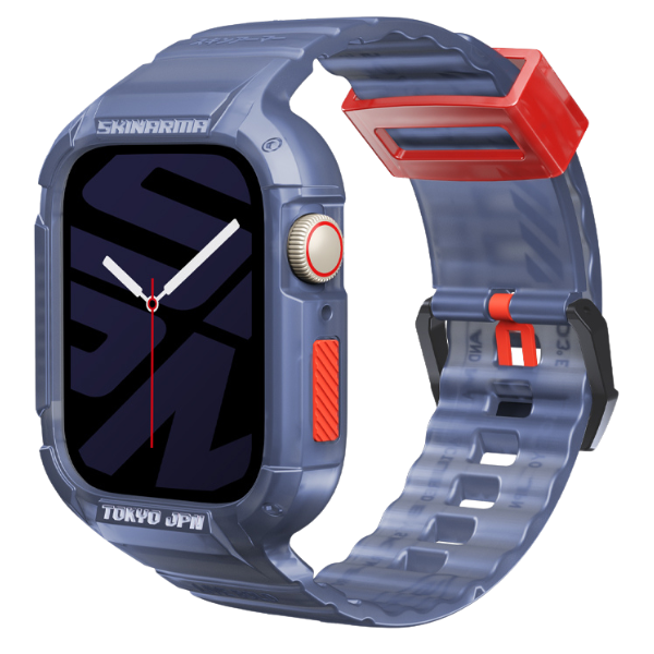 Skinarma Dirželis+Dėklas Saido 2in1 Watch 45/44mm tamsiai mėlynas aprašymas - Prekės nuotrauka