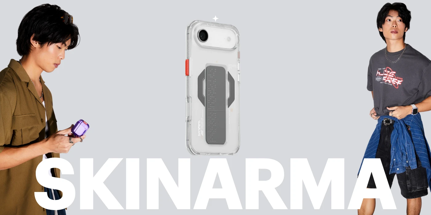 Skinarma Haxa dėklas skirtas Apple iPhone Air Magnetic Charging + Grip Stand skaidrus aprašymas - Prekės nuotrauka Skinarma Haxa dėklas skirtas Apple iPhone Air Magnetic Charging + Grip Stand skaidrus aprašymas - Prekės nuotrauka