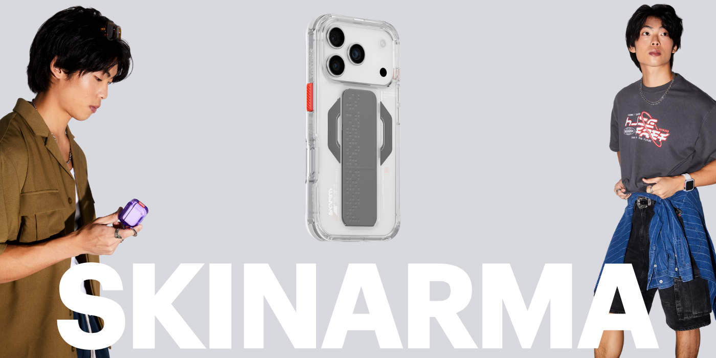 Skinarma Haxa dėklas, skirtas iPhone 17 Pro, su magnetiniu įkrovimu ir laikikliu-stovu, skaidrus aprašymas - Prekės nuotrauka