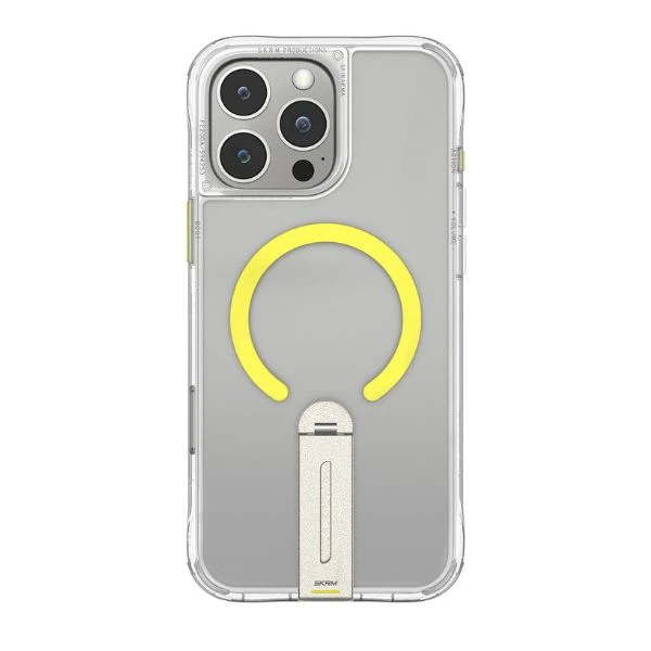 Skinarma Helix for Apple iPhone 16 Pro Max Magnetic Charging 360 Rotating Stand dėklas telefonui skaidrus aprašymas - Prekės nuotrauka