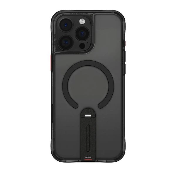 Skinarma Helix for Apple iPhone 16 Pro Max Magnetic Charging 360 Rotating Stand dėklas telefonui juodos spalvos aprašymas - Prekės nuotrauka