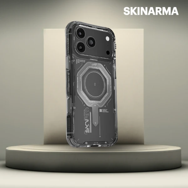 Skinarma Magma dėklas skirtas Apple iPhone 17 Pro Max Magnetic Charging Graphite aprašymas - Prekės nuotrauka