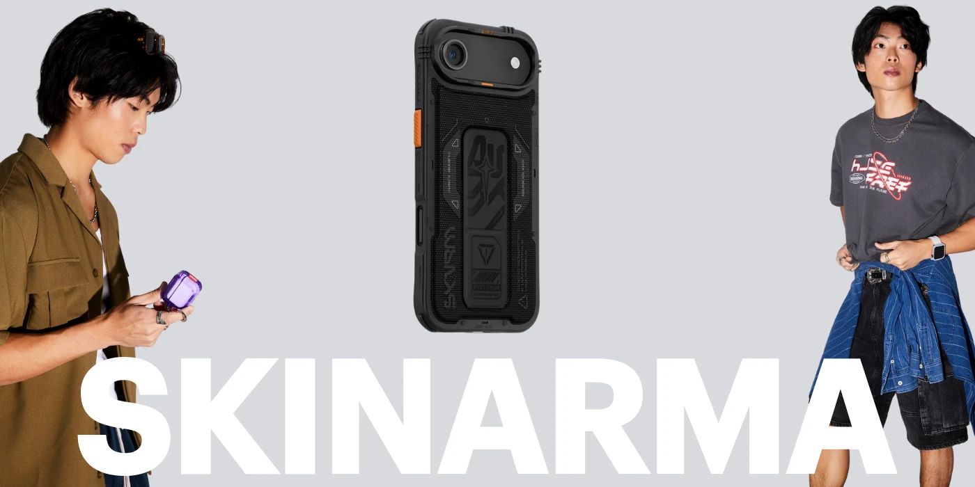 Skinarma Phantom dėklas skirtas Apple iPhone Air Magnetic Charging + Grip Stand juodos spalvos aprašymas - Prekės nuotrauka Skinarma Phantom dėklas skirtas Apple iPhone Air Magnetic Charging + Grip Stand juodos spalvos aprašymas - Prekės nuotrauka