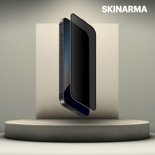 Skinarma privatumą saugantis stiklas, skirtas iPhone 17 privacy aprašymas - Prekės nuotrauka