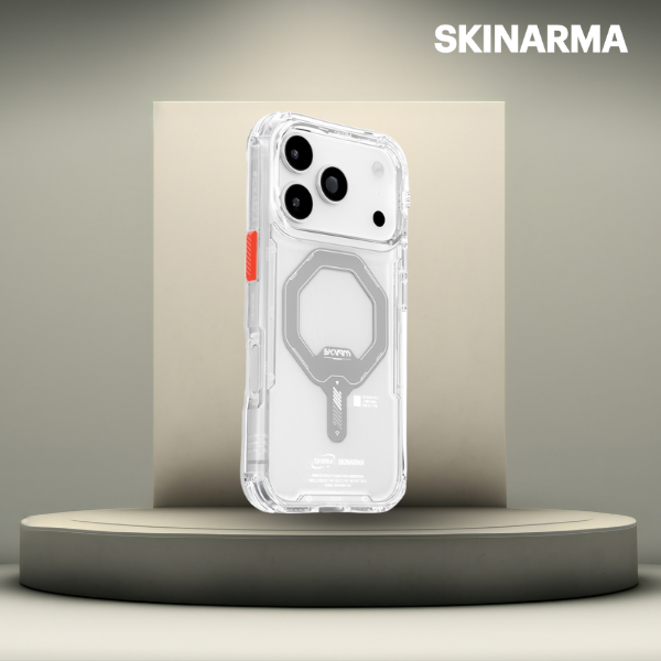 Skinarma Saido Dėklas Apple iPhone 17 Pro Magnetic Charging skaidrus aprašymas - Prekės nuotrauka Skinarma Saido Dėklas Apple iPhone 17 Pro Magnetic Charging skaidrus aprašymas - Prekės nuotrauka