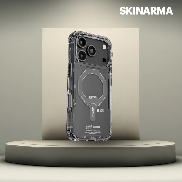 Skinarma Saido dėklas Apple iPhone 17 Pro Magnetic Charging Graphite aprašymas - Prekės nuotrauka