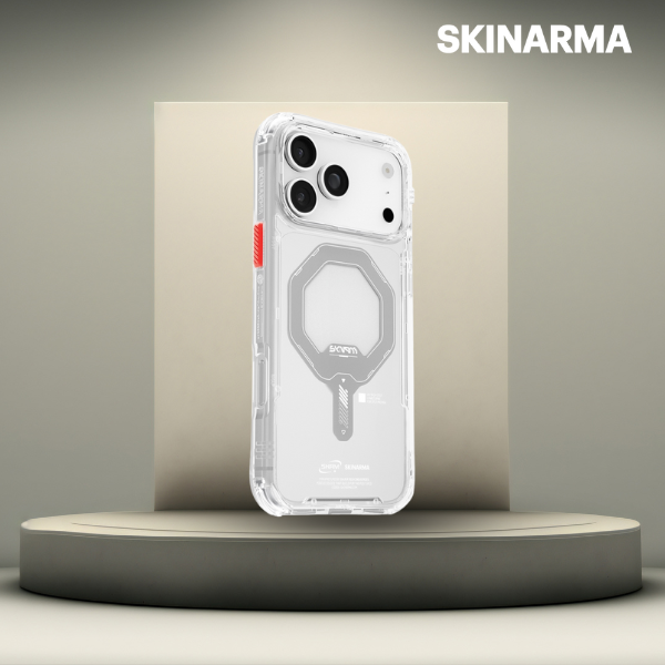 Skinarma Saido Dėklas iPhone 17 Pro Max Magnetinis įkrovimas, skaidrus aprašymas - Prekės nuotrauka