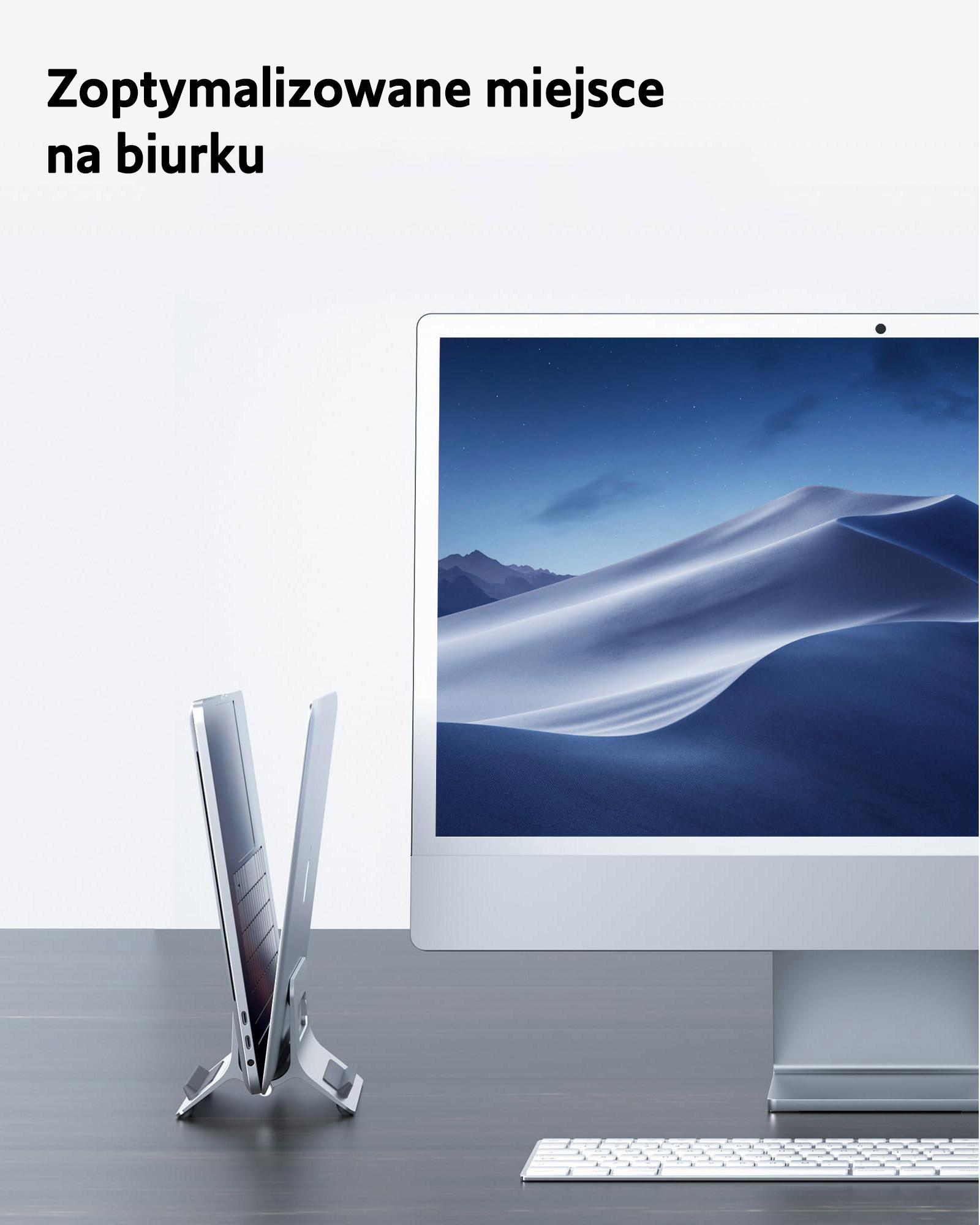 SODI gravitacinis stovas MacBook SMS-300 sidabrinis aprašymas - Prekės nuotrauka