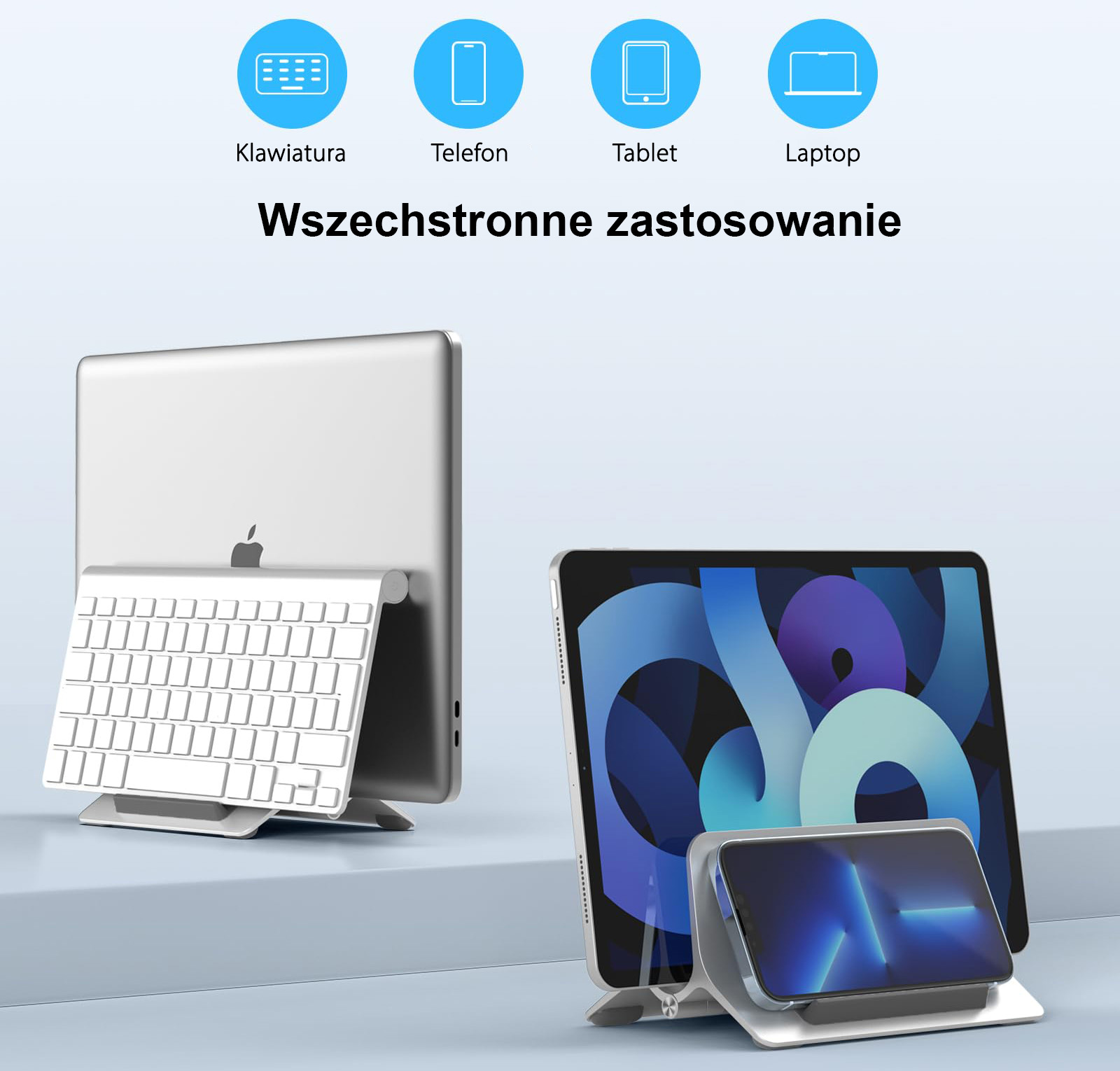SODI Gravity stovas MacBook SMS-300 pilkas aprašymas - Prekės nuotrauka