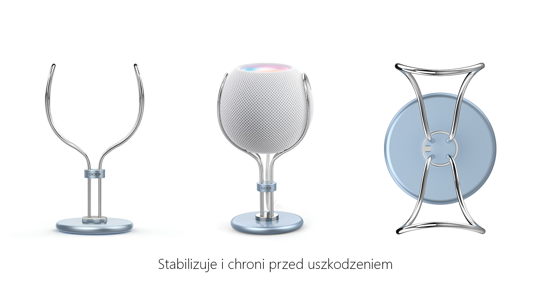 SODI HomePod stovas SHM-300 mėlynas aprašymas - Prekės nuotrauka