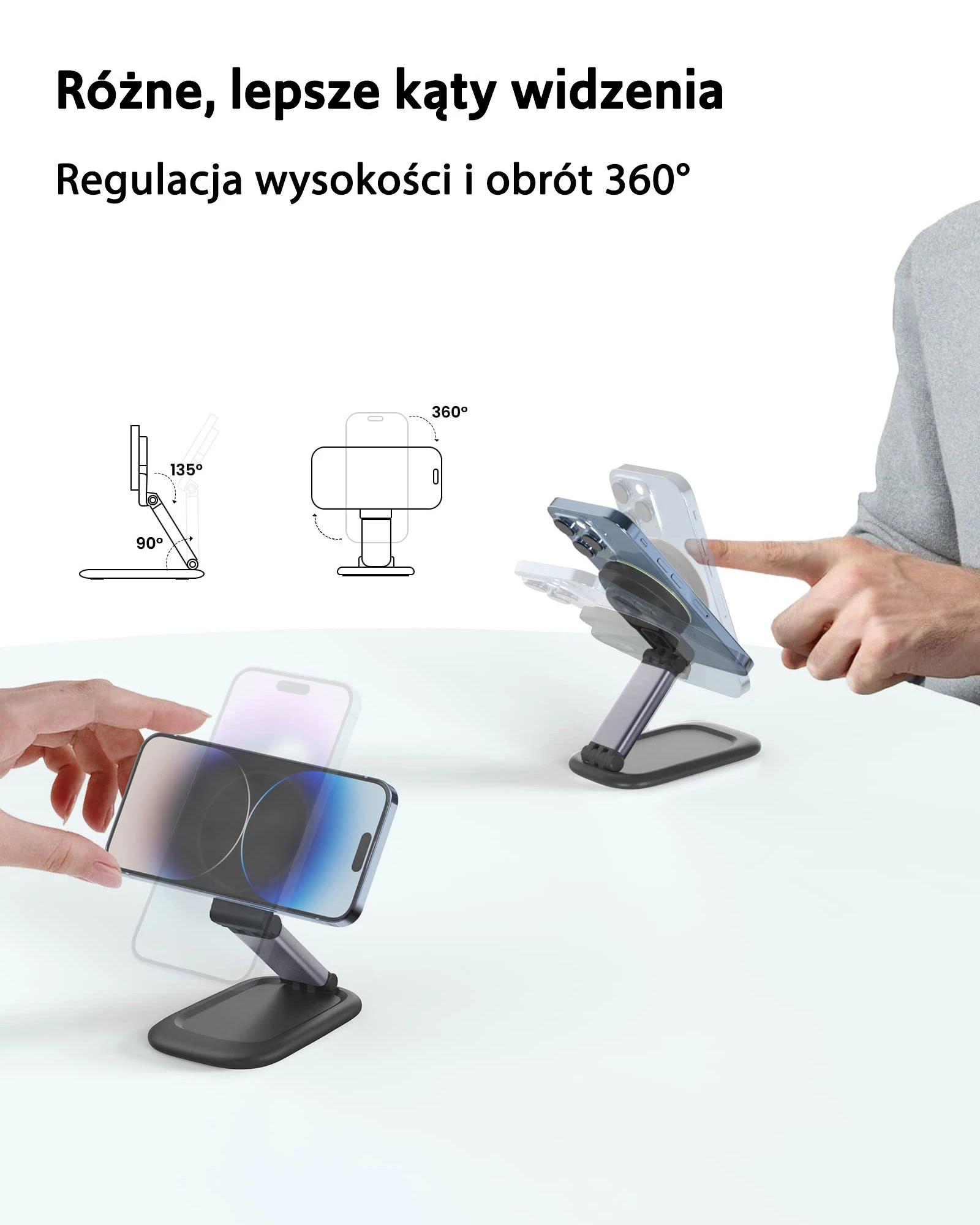 SODI Stovelis su indukciniu įkrovikliu BM310 juodos spalvos MagSafe aprašymas - Prekės nuotrauka SODI Stovelis su indukciniu įkrovikliu BM310 juodos spalvos MagSafe aprašymas - Prekės nuotrauka