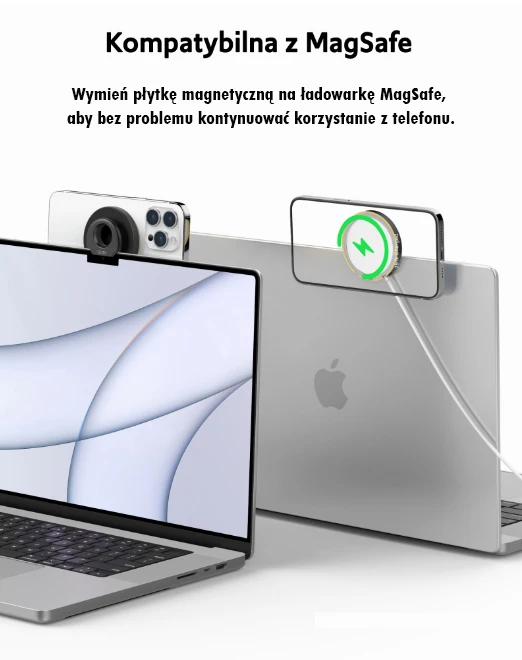 SODI Laikiklis indukcyjny do MacBooka BM-300 juodos spalvos MagSafe aprašymas - Prekės nuotrauka
