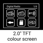 Sandberg Technaxx Speaker Radio DAB+BT Recharge, portable DAB+/FM radio with Bluetooth, Juodas aprašymas - Prekės nuotrauka
