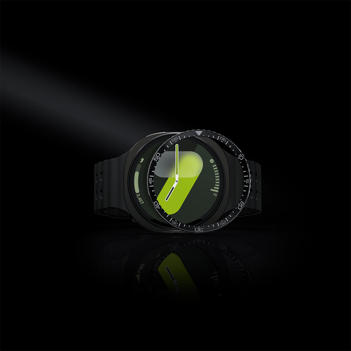 Spigen Bezel Tune (Diver), juodas – Samsung Galaxy Watch Ultra 2 47mm aprašymas - Prekės nuotrauka