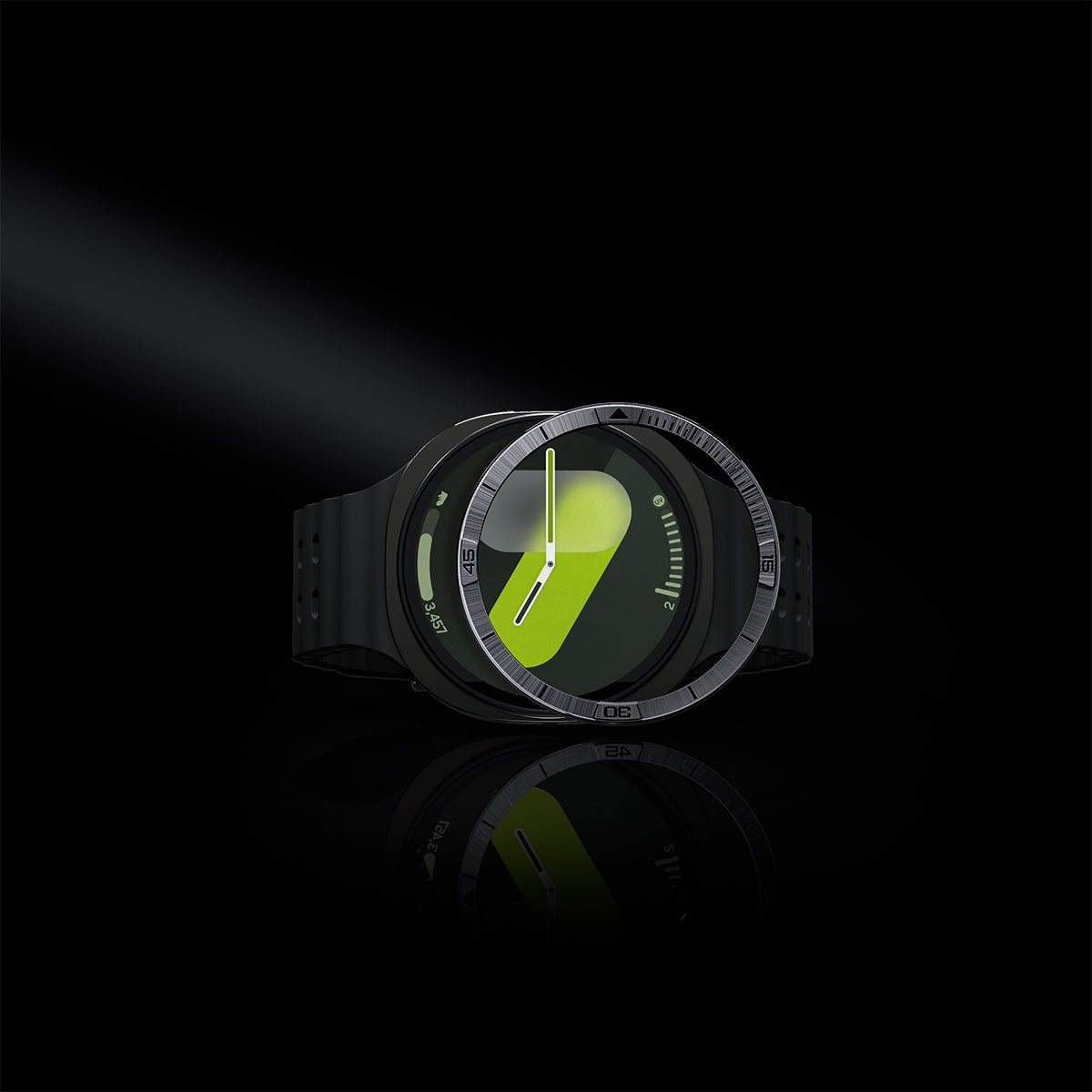 Spigen Bezel Tune (Pilot), sidabrinis – Samsung Galaxy Watch Ultra 2 47mm aprašymas - Prekės nuotrauka