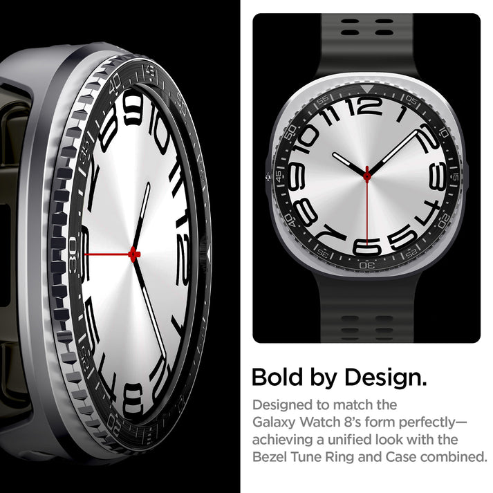 Spigen Bezel Tune Pro (Diver), juodas – Samsung Galaxy Watch 9/8 44mm aprašymas - Prekės nuotrauka