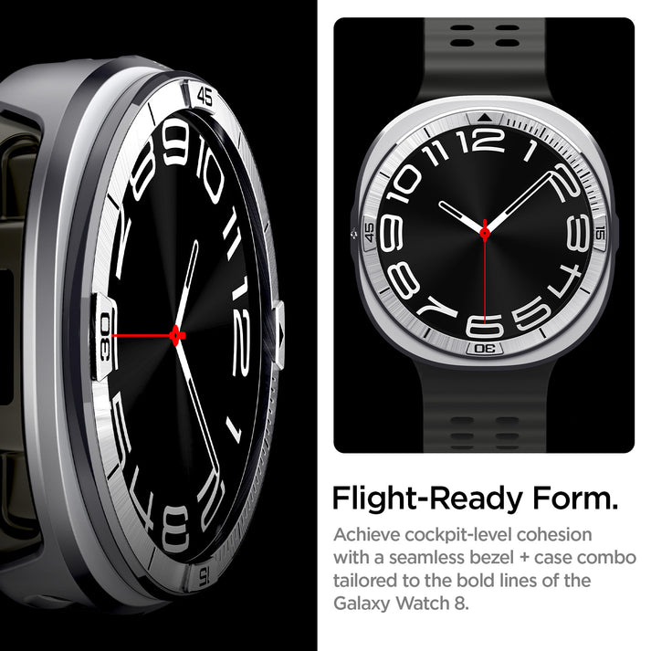 Spigen Bezel Tune Pro (Pilot), sidabrinis – Samsung Galaxy Watch Ultra 2 47mm aprašymas - Prekės nuotrauka