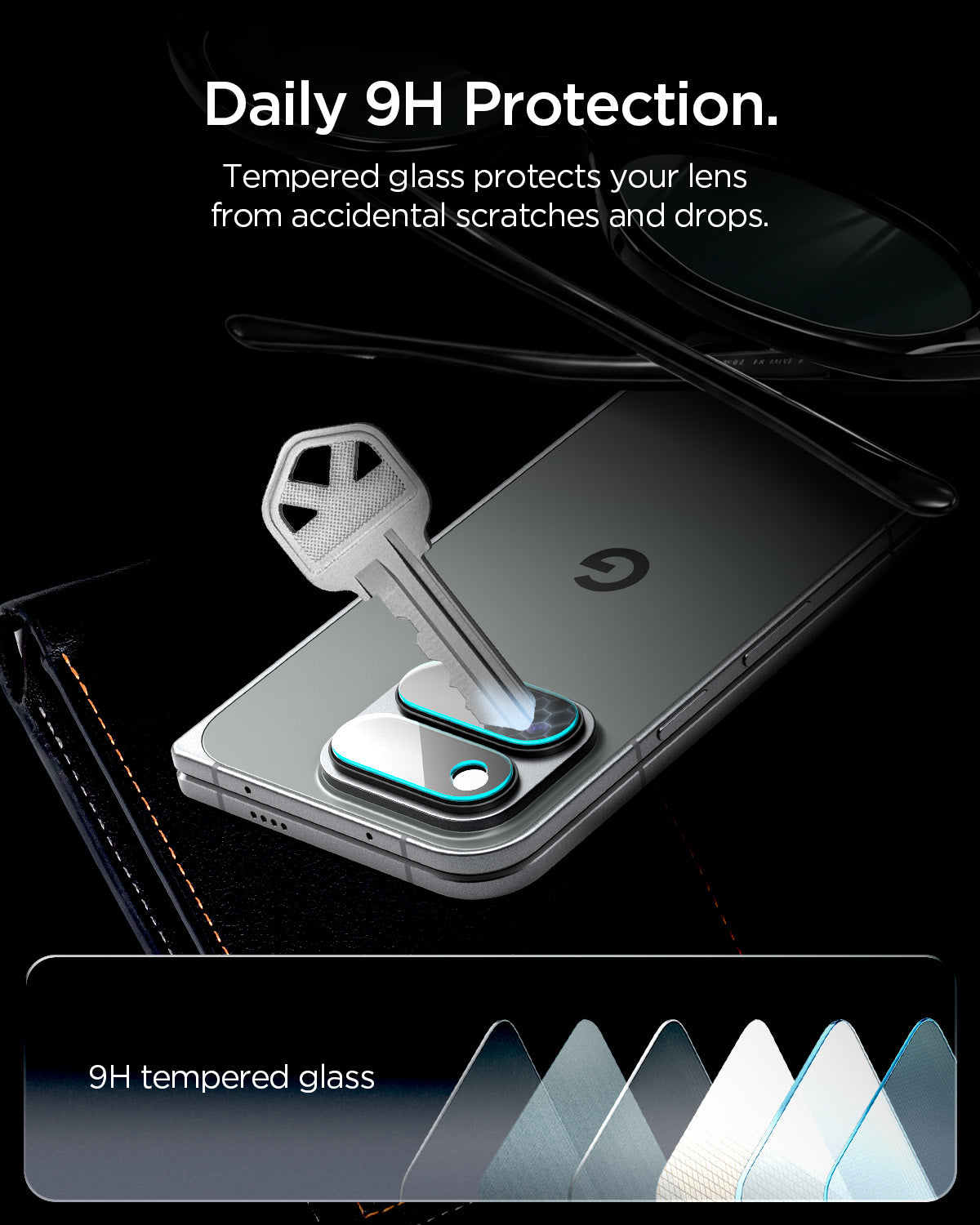 Spigen Glass tR EZ Fit Optik Pro 2 pakuotės, visiškai skaidrus – Google Pixel 11 Pro Fold aprašymas - Prekės nuotrauka