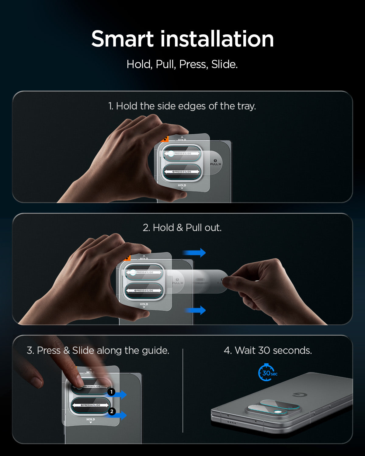 Spigen Glass tR EZ Fit Optik Pro 2 pakuotės, visiškai skaidrus – Google Pixel 11 Pro Fold aprašymas - Prekės nuotrauka